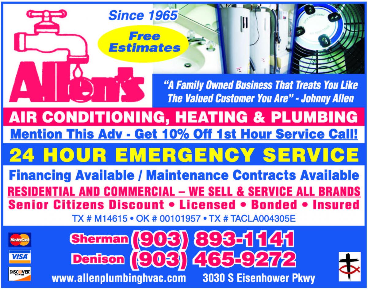 Allen's Plumbing, Heating & Air Conditioning | Christian Business ...